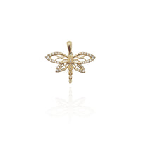 Rooted Dragonfly CZ Pendant (14K) New York Popular Jewelry