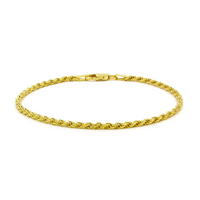 Lightweight Plain Rope Bracelet (14K).