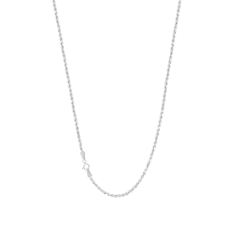 Solid 1mm Rope Chain (Silver)