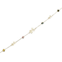 Rose CZ Anklet (14K)