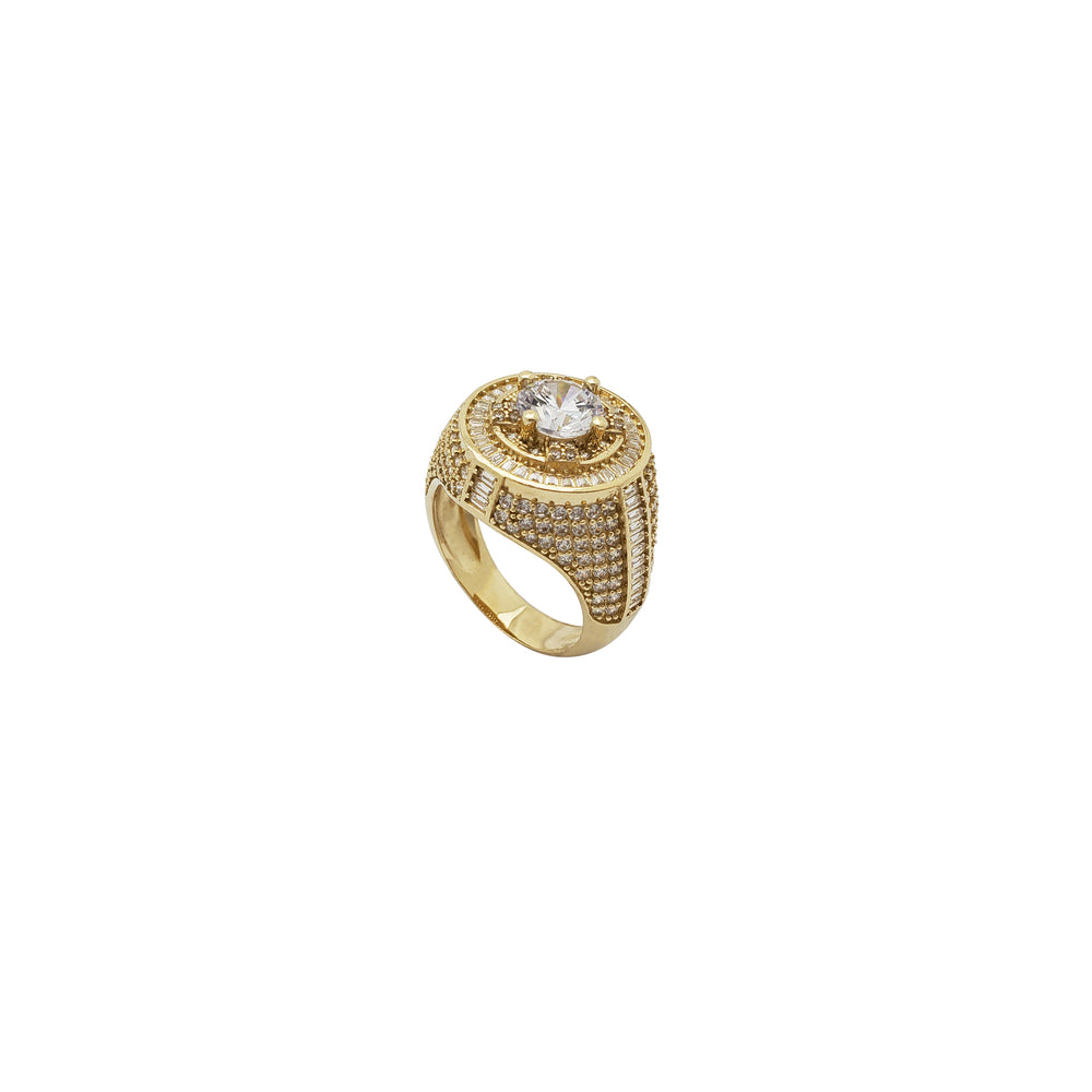 Roulette CZ Ring (14K)
