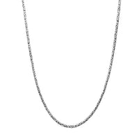 圆形拜占庭式超级链（银色） Popular Jewelry 纽约