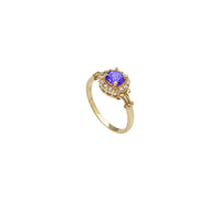 Round CZ Ring (14K)