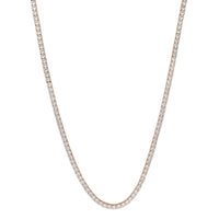 Round CZ Tennis Chain (Silver) Popular Jewelry New York