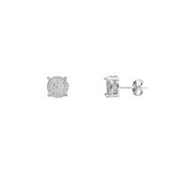 Round Clved Milgrained Stud Earrings (14K) Popular Jewelry New York