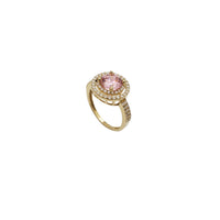 Round Gemstone CZ Lady Ring (14K).