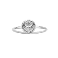 Round Long Stem Ring (Silver) Popular Jewelry New York