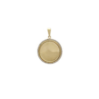 Colgante redondo con medallón de imagen conmemorativa (14K) Popular Jewelry New York