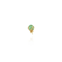 Boucles d'oreilles rondes en jade (14K) New York Popular Jewelry
