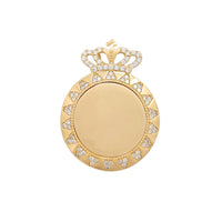 Royal Queen Crowned Memorial Picture Pendant (14K) Popular Jewelry Nyu-York