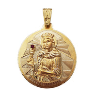 Saint Barbara Medallion Pendant (14K)