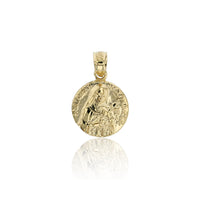 Yellow Gold Polished Saint Teresa Medal Charm Pendant (14K)
