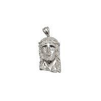 Jesus CZ Head Pendant (Silver)