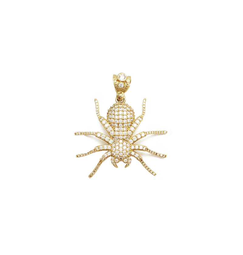 Iced-Out Spider Pendant (14K)