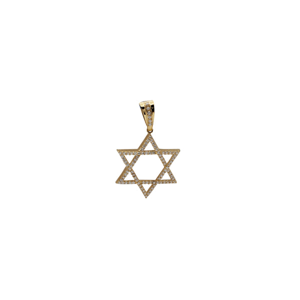 Stoneset Star of David Pendant (18K)