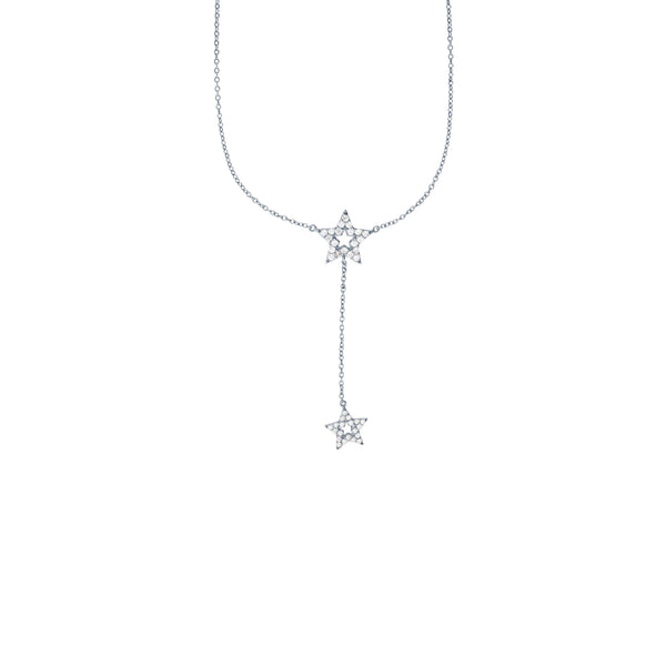 Dangling Star Necklace (Silver)