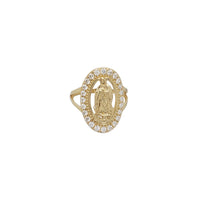 Zirconia Oval Saint Jude Ring (14K)