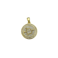 Sagittarius Zodiac Sign Medallion Pendant (Yellow Silver) Popular Jewelry New York