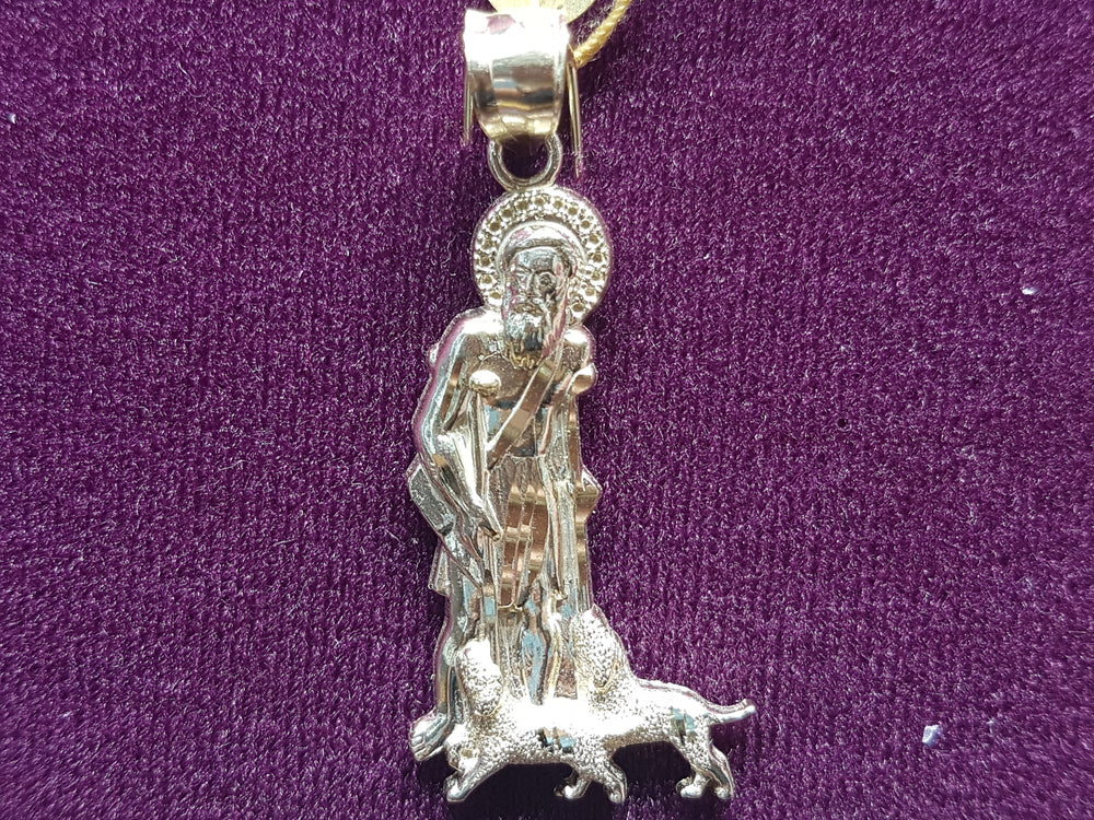 Saint Lazarus Pendant 10K - Lucky Diamond 恆福珠寶金行 New York City 169 Canal Street 10013 Jewelry store Playboi Charlie Chinatown @luckydiamondny 2124311180