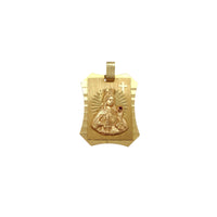 Saint Barbara Rectangle Pendant (14K) Popular Jewelry New York