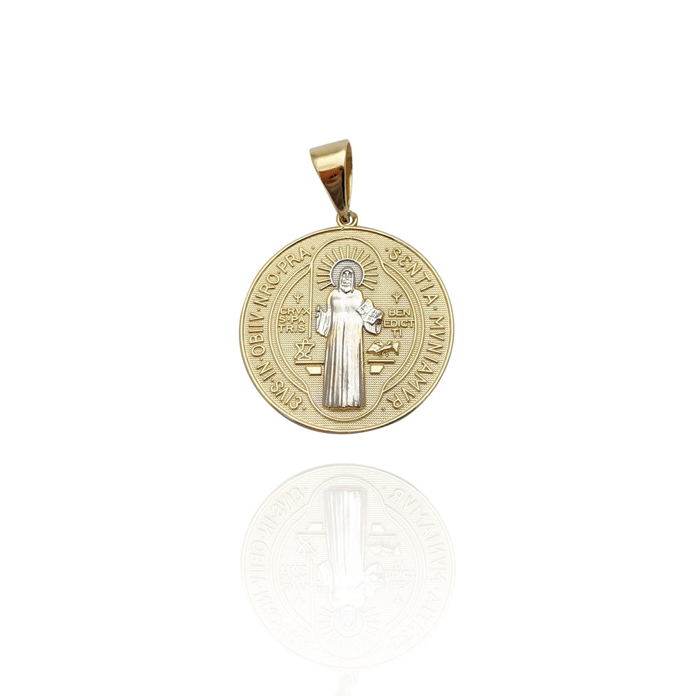 Saint Benedict Medallion Pendant (14K)