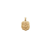 Mały wisiorek z odznaką Świętego Michała (14K) Popular Jewelry I Love New York