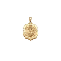 中型圣迈克尔徽章吊坠（14K） Popular Jewelry 纽约