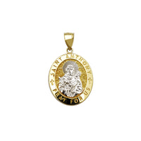 I-Saint Anthony Oval Medallion Pendant (14K) Popular Jewelry I-New York