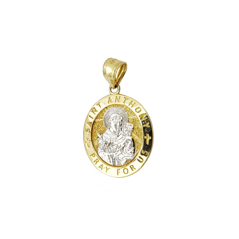 Saint Anthony Oval Medallion Pendant (14K) Popular Jewelry New York