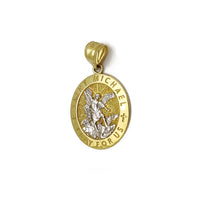 Saint Michael Oval Medallion Hänge (14K)