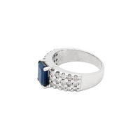 Дијамантни сафирни прстен (14К) Popular Jewelry ЦА
