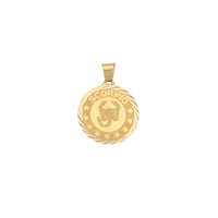 Zodiac Horoscope medallion abin wuya (14K)