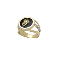 Scorpion Onyx Signet Ring (14K) Popular Jewelry New York