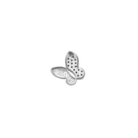 Invisible Bail Icy Butterfly Pendant (14K)