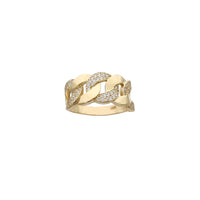 Halv-isete kubansk ring (14K) Popular Jewelry New York