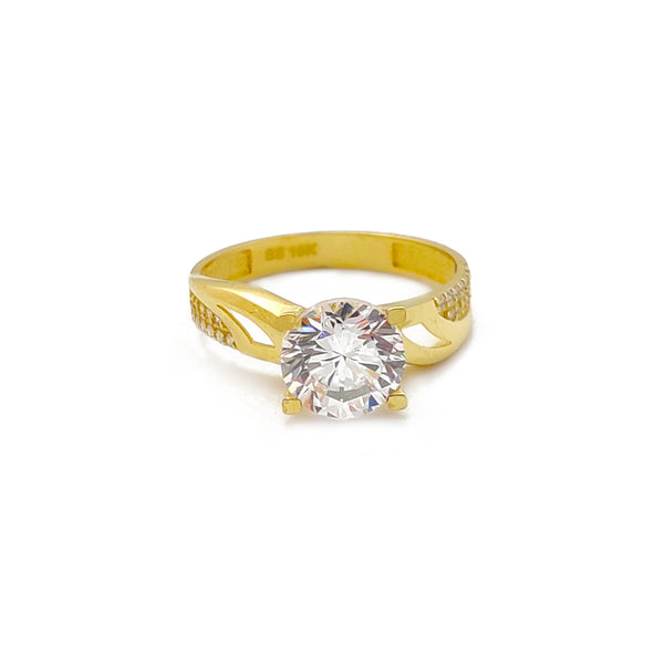 Semi-Pave Enganing Ring (10K) Popular Jewelry New York