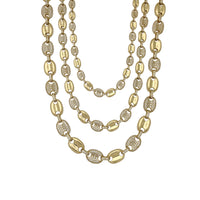 ʻO Semi Iced-Out Puffy Gucci CZ Chain (14K) Popular Jewelry New York