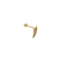 Shark Tooth CZ Labret Piercing (14K) Popular Jewelry NY