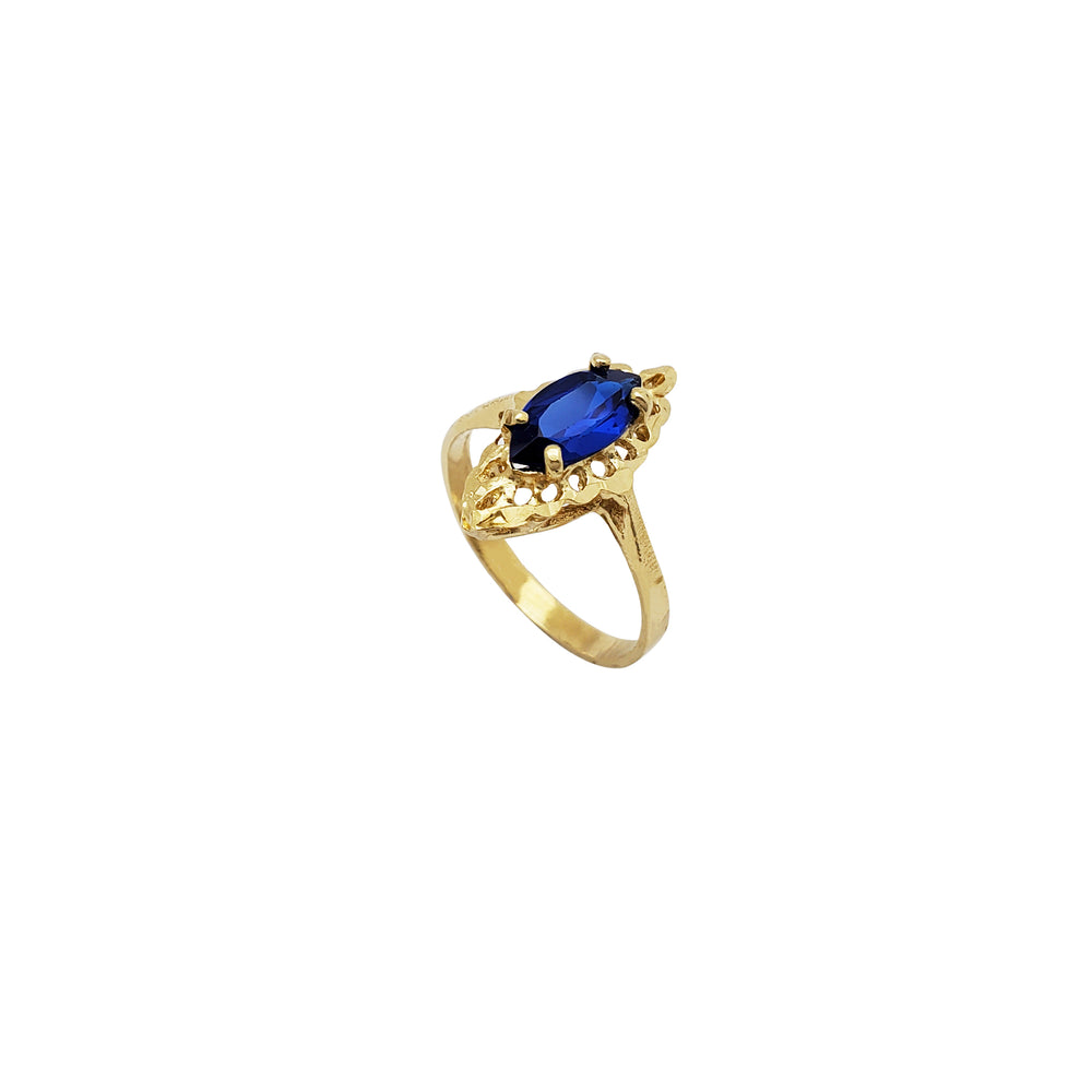 Sharp CZ Ring (14K)