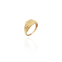 Signet Nugget Ring (14K) Nyu-York Popular Jewelry