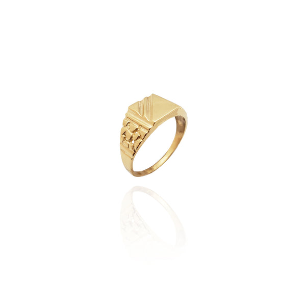 Signet Nugget Ring (14K) New York Popular Jewelry