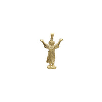 Silwèt ti bebe Jezi louvri bra pendant (14K) Popular Jewelry New York