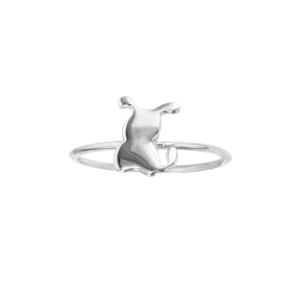 Silhouette Bunny Ring (Silver) Popular Jewelry New York