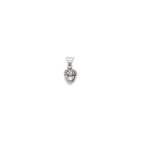 Acorn Antique Finish Pendant (Silver) back - Popular Jewelry - New York