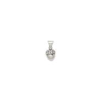 Acorn Antique Finish Pendant (Silver) front - Popular Jewelry - New York