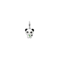 Adorable Cartoon Panda Charm (Silver) front - Popular Jewelry - New York