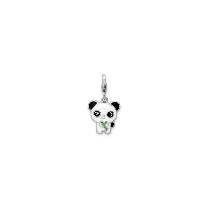 Adorable Cartoon Panda Charm (Silver) front - Popular Jewelry - New York