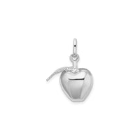 Silver Apple Pendant front - Popular Jewelry - New York