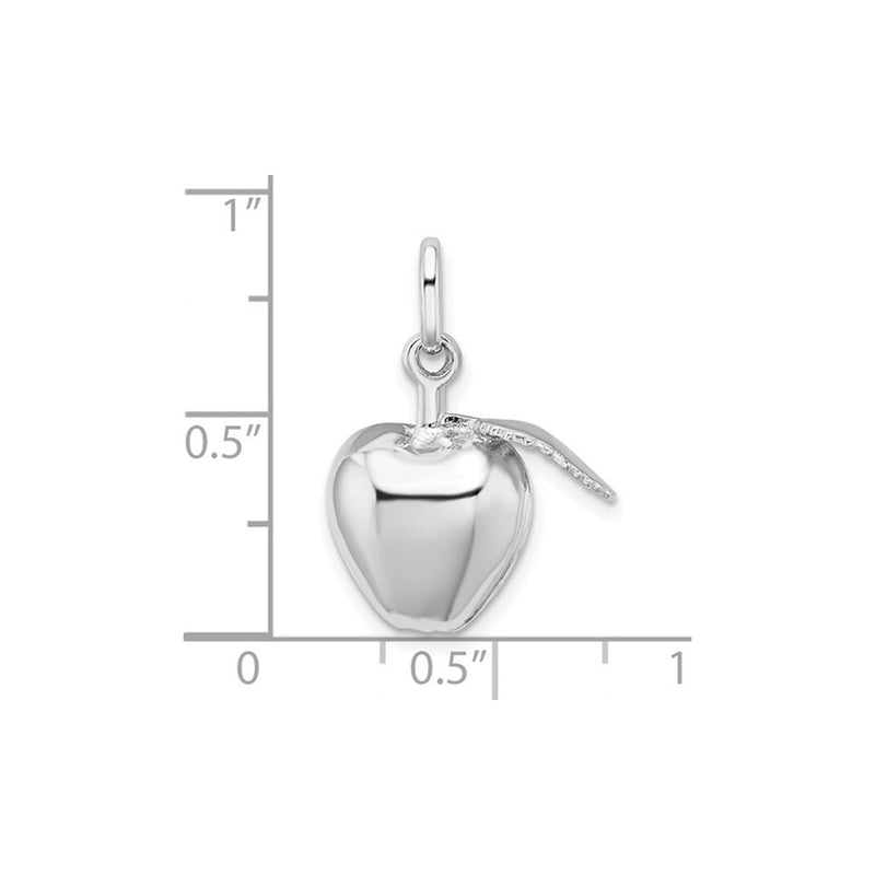 Silver Apple Pendant scale - Popular Jewelry - New York