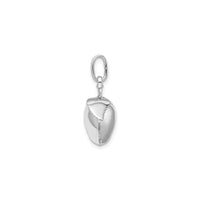Silver Apple Pendant side - Popular Jewelry - New York